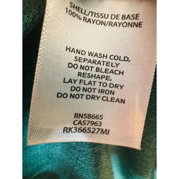 2/$30 Free Press M Teal Sleeveless Ruffle Wrap Dress Flowy Fabric - Picture 11 of 13